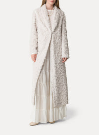 Manteau brodé Divine - Avorio