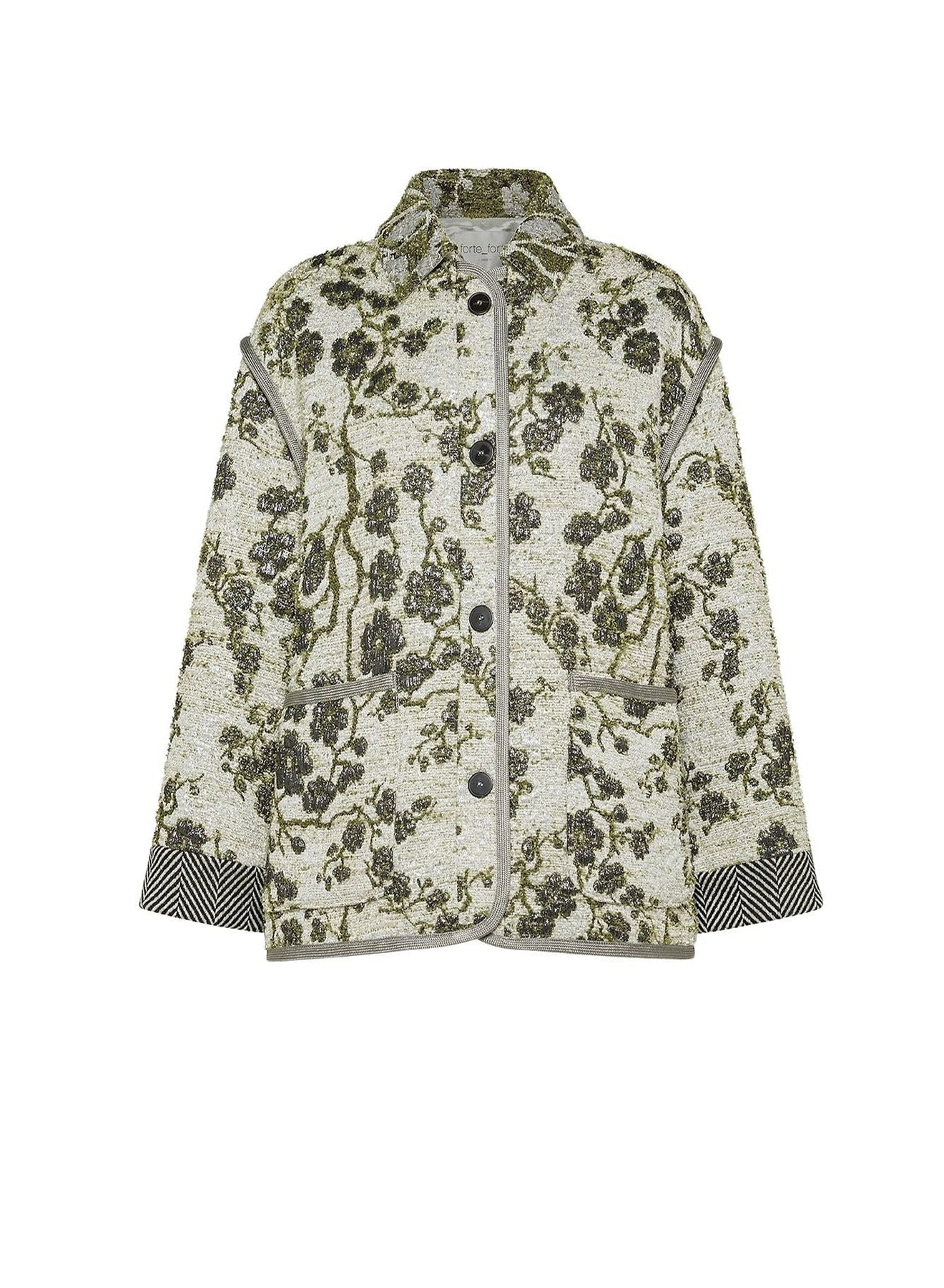 Veste oversize en jacquard La Lune en Fleur - Silvermoon