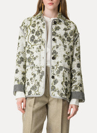 Veste oversize en jacquard La Lune en Fleur - Silvermoon
