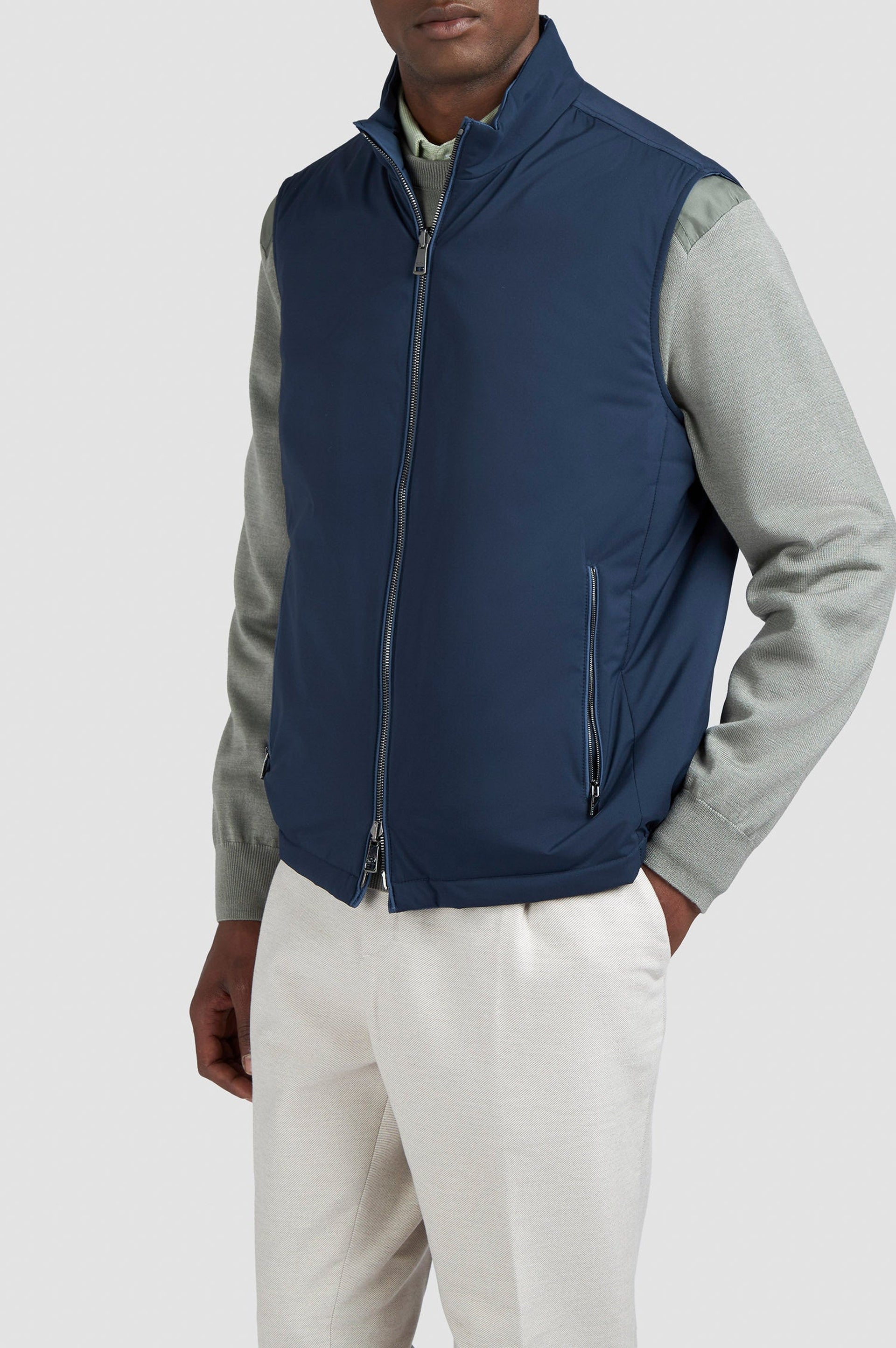 Gilet sans manches réversible - Bleu & bleu aviation