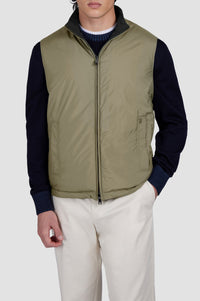 Gilet sans manches réversible - Noir & Beige