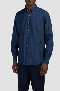 Chemise à poches - Bleu clair Jeans