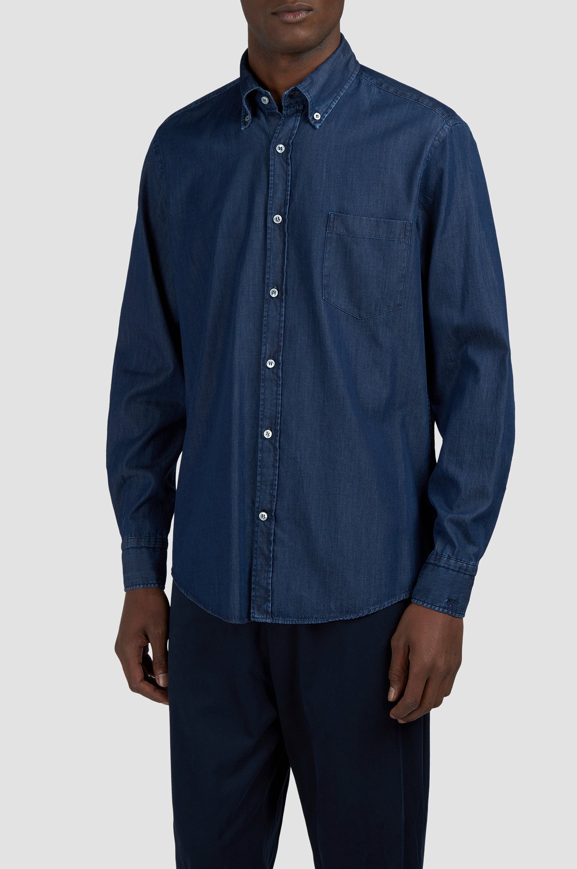 Chemise à poches - Bleu clair Jeans