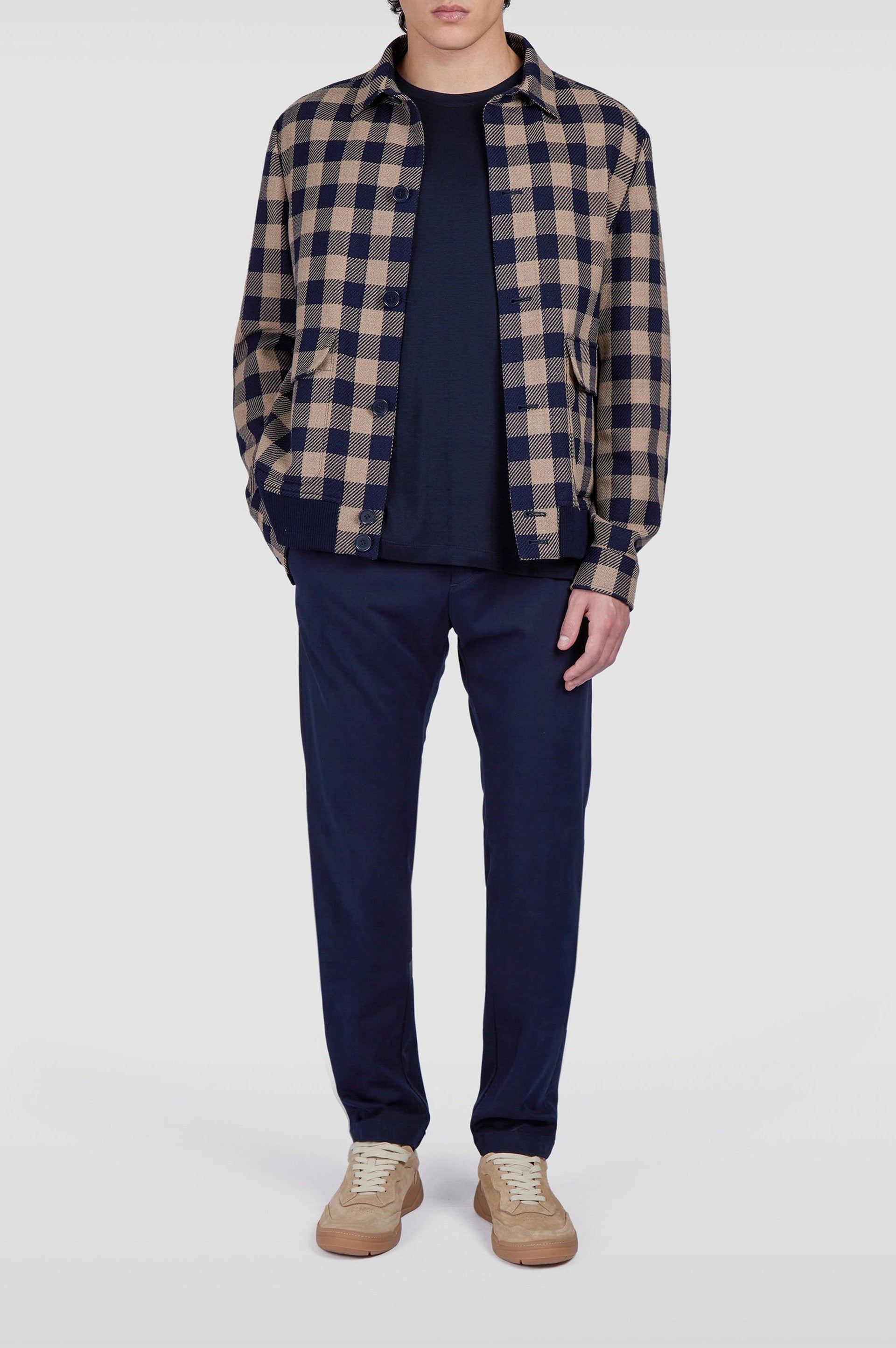 Trousers without pleats - Dark blue
