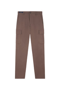 Straight-leg cargo trousers - Light brown