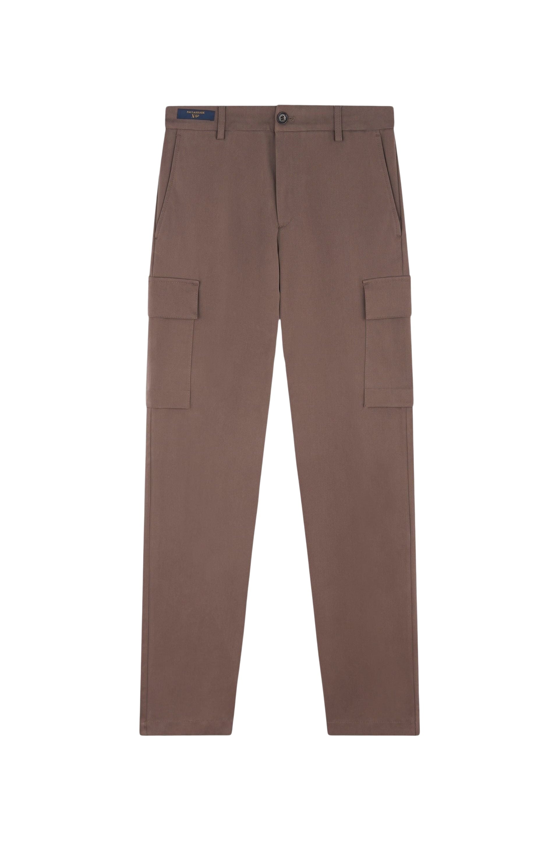 Straight-leg cargo trousers - Light brown