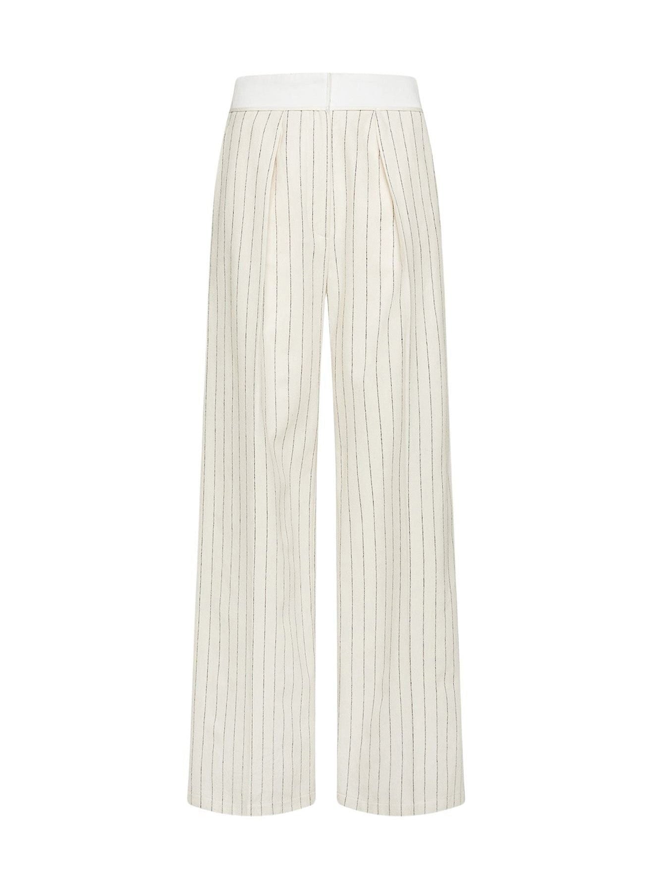 Pantalon avec broderie En Fleur en laine - Neve