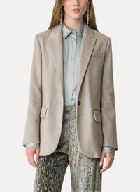 Blazer boutonné en laine - Cashmere