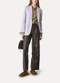 Blazer boutonné en laine - Lilla