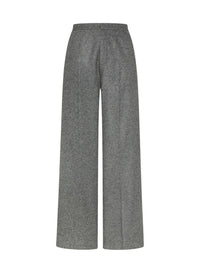 Pantalon palazzo en laine - Grigio Melange