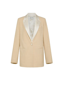 Veste en toile mélangée de laine - Honey