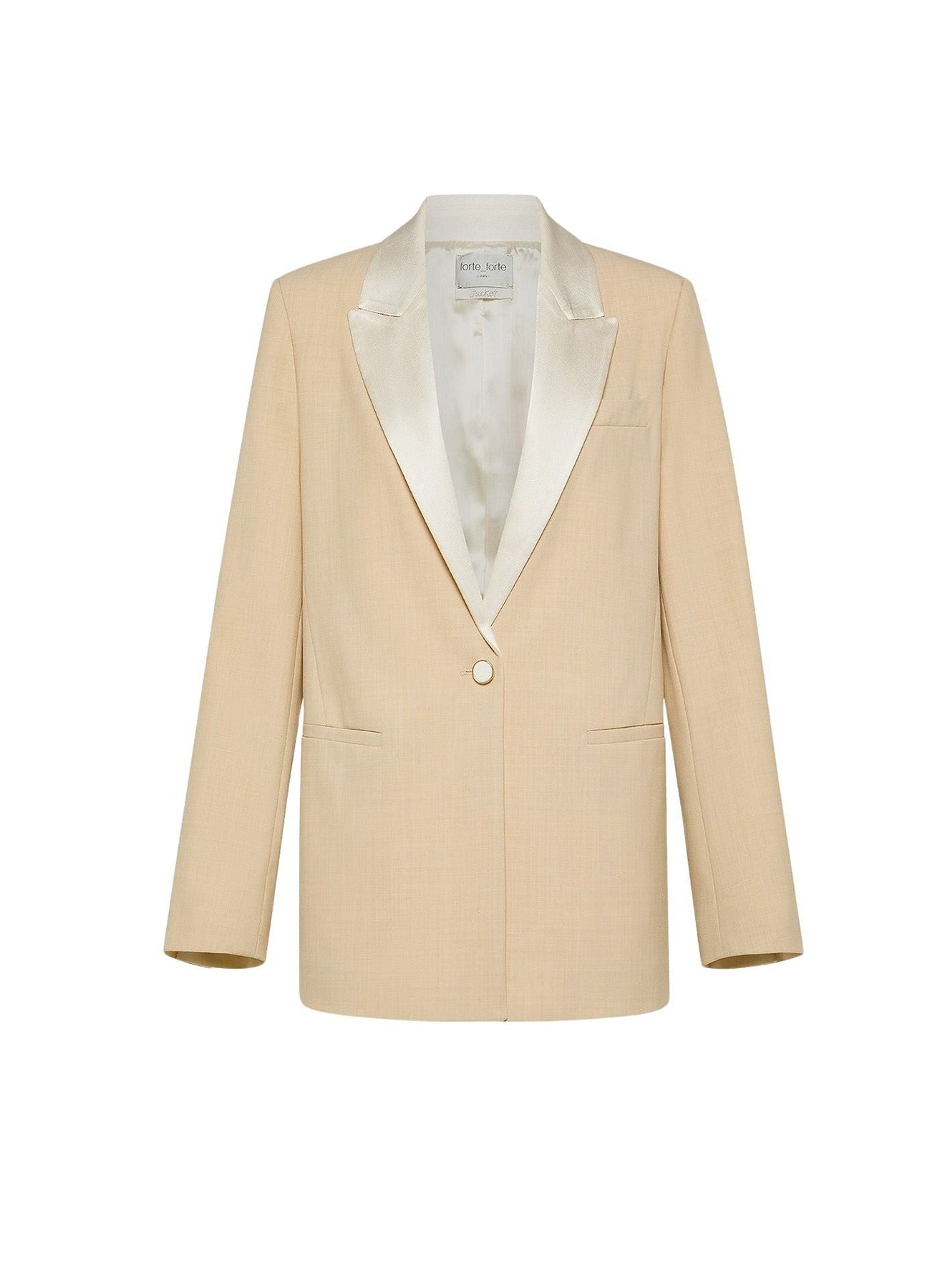 Veste en toile mélangée de laine - Honey