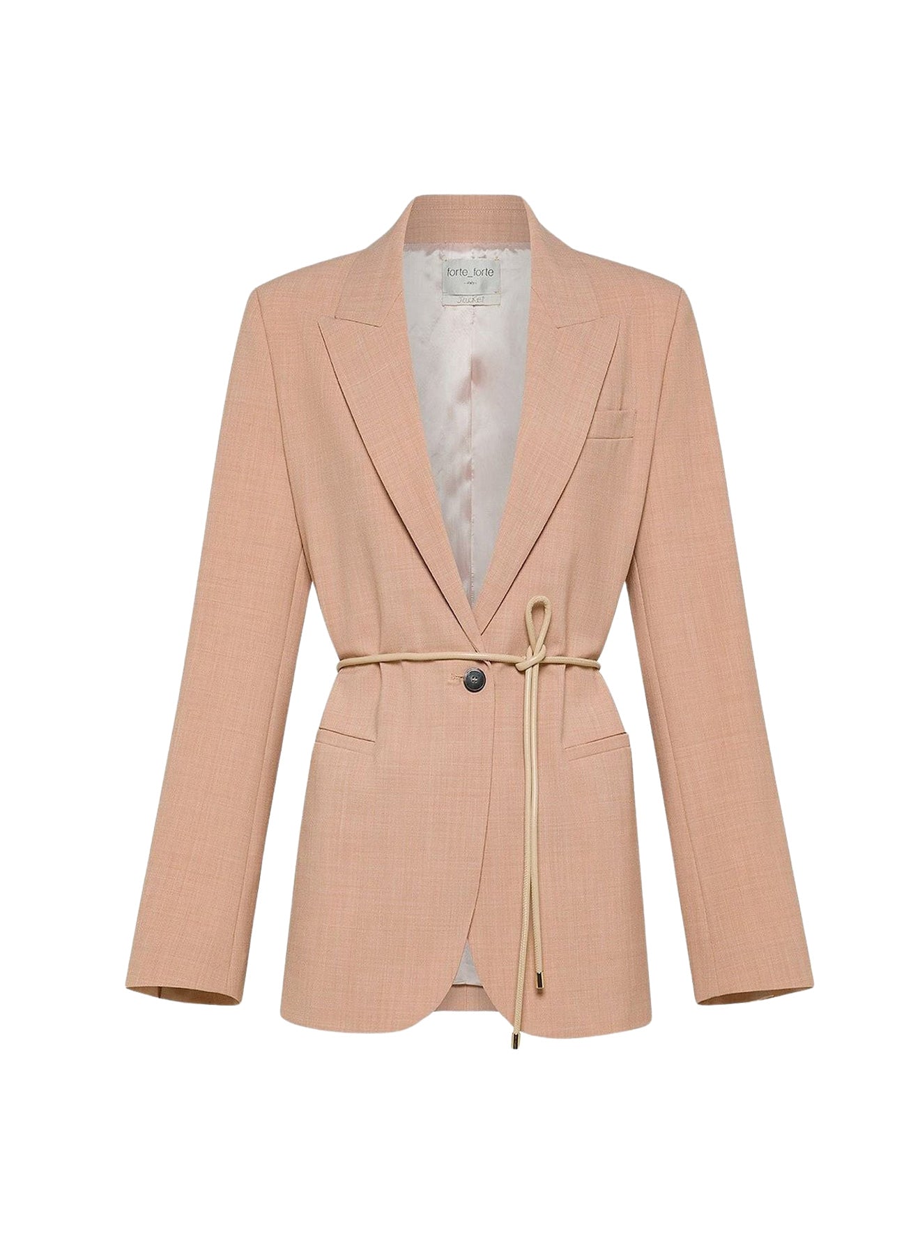 Veste à ceinture en toile mélangée de laine - Phard