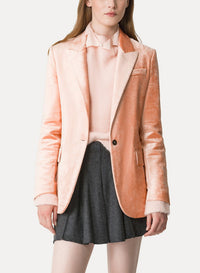 Veste en velours stretch - Peach