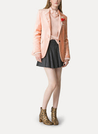 Veste en velours stretch - Peach
