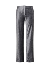 Pantalon évasé en velours stretch - Stone