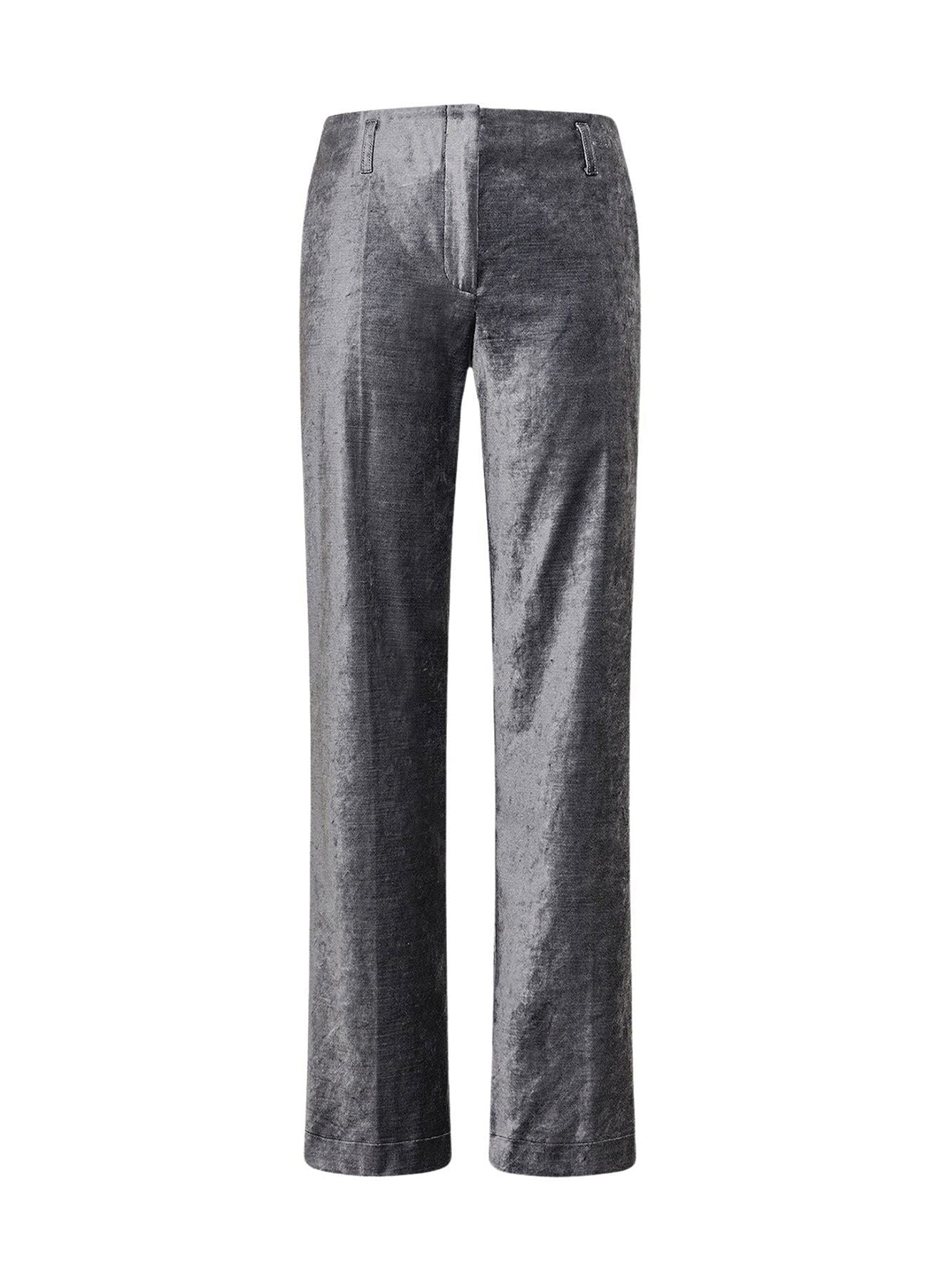 Pantalon évasé en velours stretch - Stone