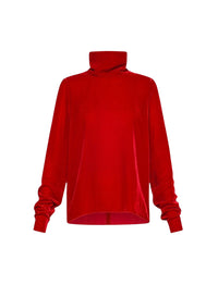 Chemise à col roulé en velours - Love