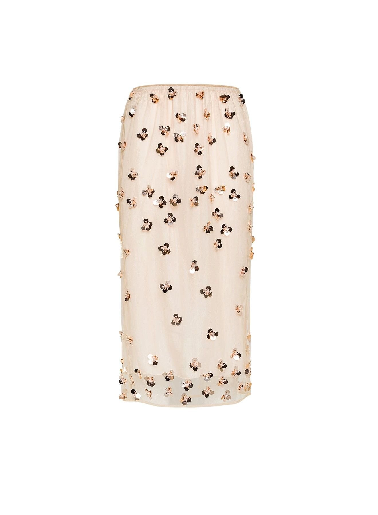 Jupe en tulle brodée Petites Étoiles - Honey