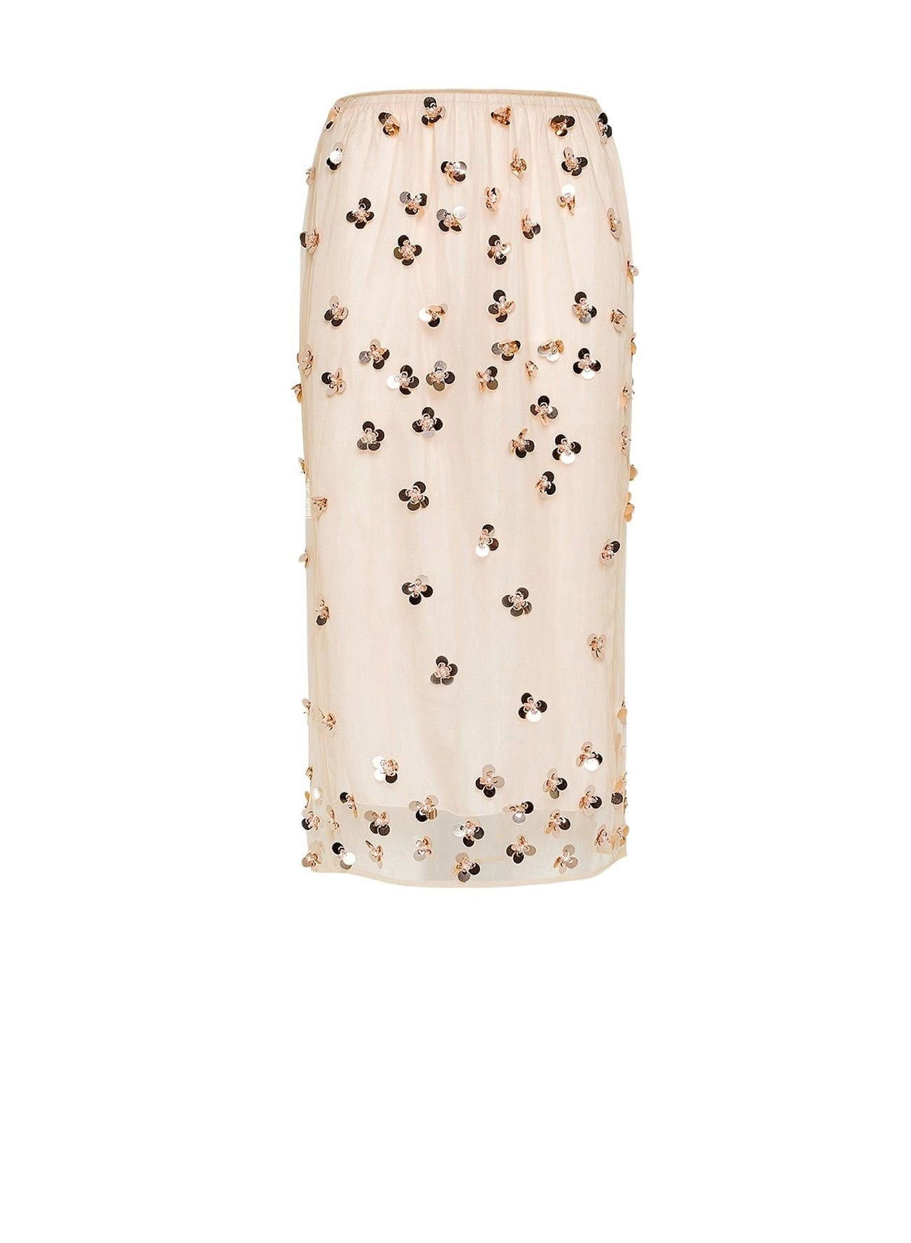 Jupe en tulle brodée Petites Étoiles - Honey
