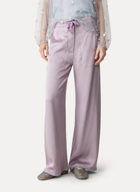 Pantalon cargo en satin - Lilla