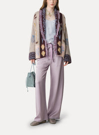 Pantalon cargo en satin - Lilla