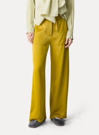 Pantalon cargo en satin - Khaki