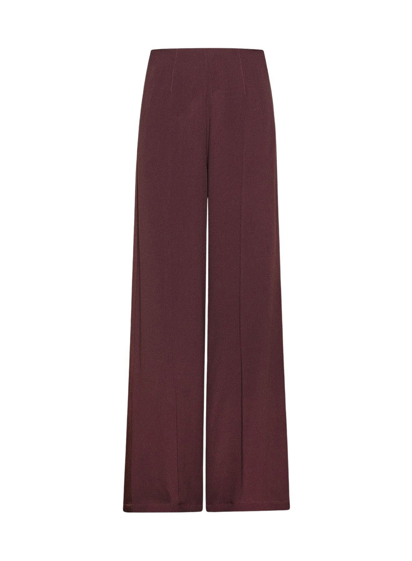 Pantalon palazzo en satin - Chocolat Noir
