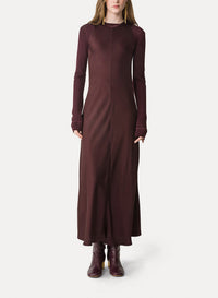 Robe sans manches en satin - Chocolat Noir