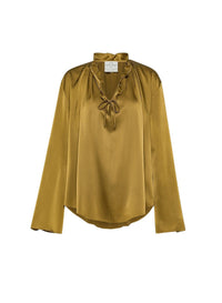Chemise en soie - Khaki