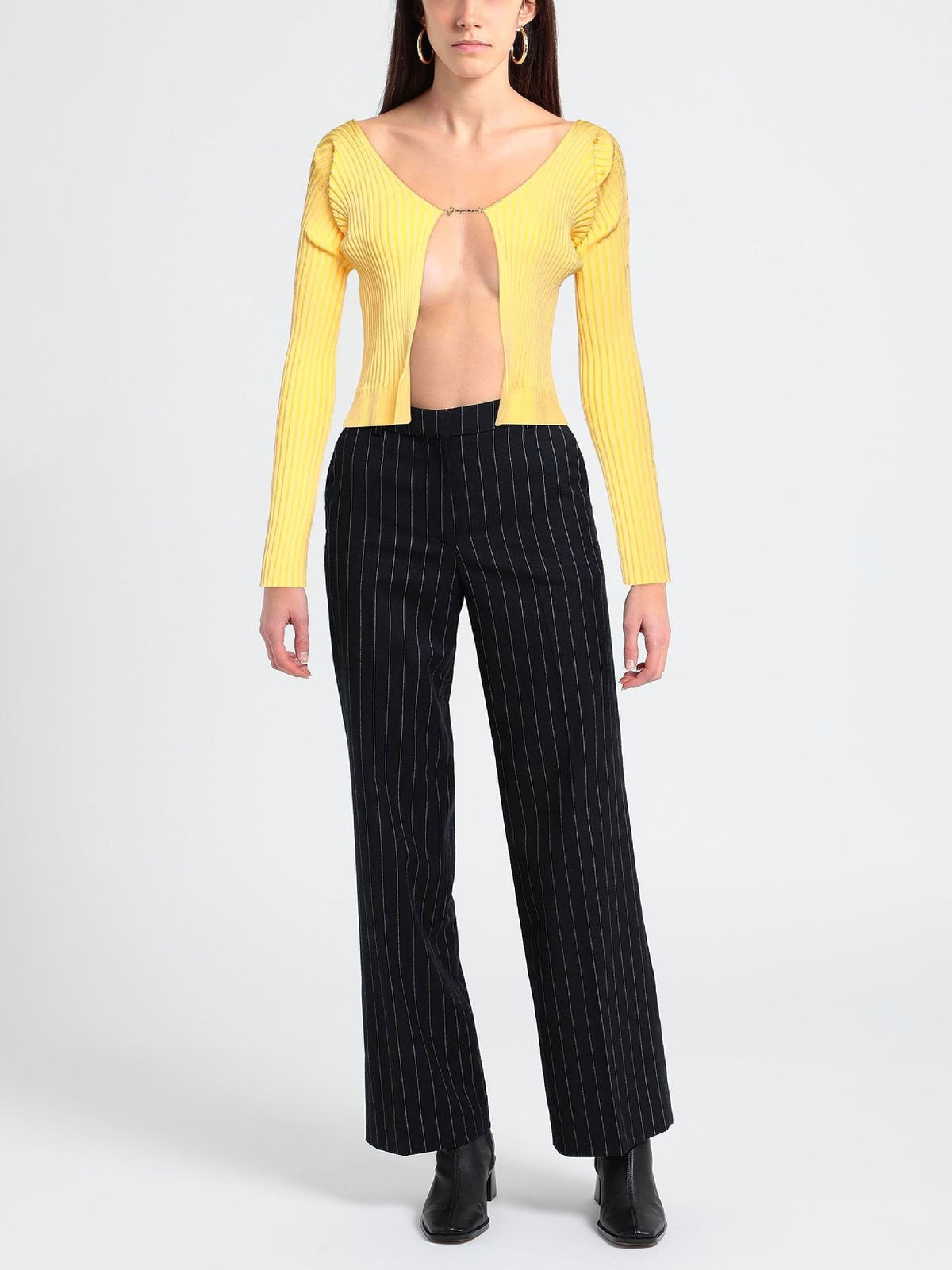 90€ / 1 sold //10 QTY / ST10%   Cardigan Pralu en maille - Light Yellow