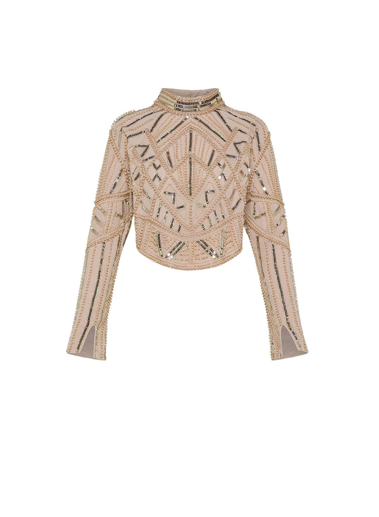 Chemise brodée Perles Enchantées - Rosegold
