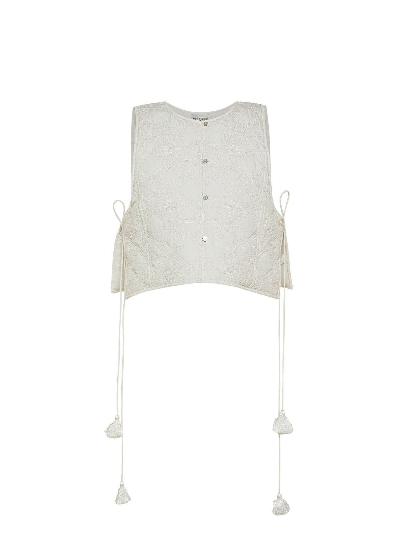 Gilet matelassé brodé Mémoires D’Enfance - Borotalco