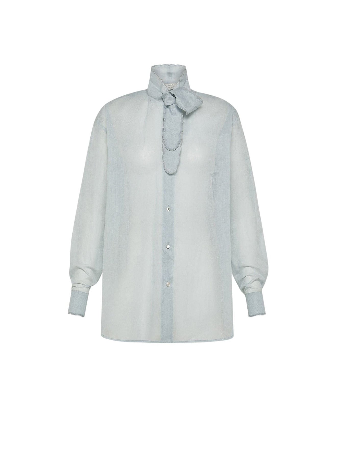 Chemise avec nœud et broderie Mémoires d'Enfance - Plume