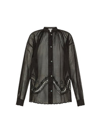Chemise brodée Mémoires d'Enfance - Noir