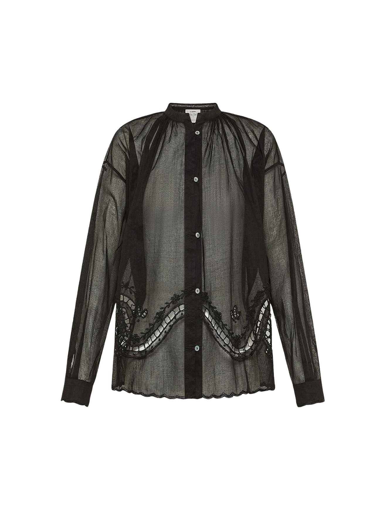 Chemise brodée Mémoires d'Enfance - Noir