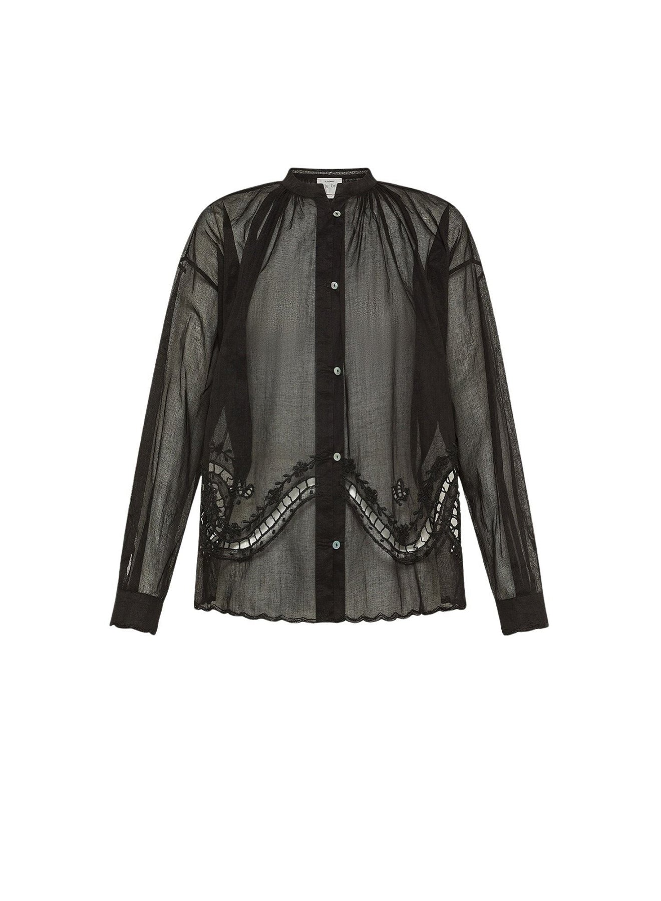 Chemise brodée Mémoires d'Enfance - Noir