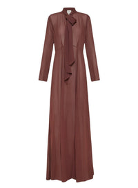 Robe à col lavallière - Blush