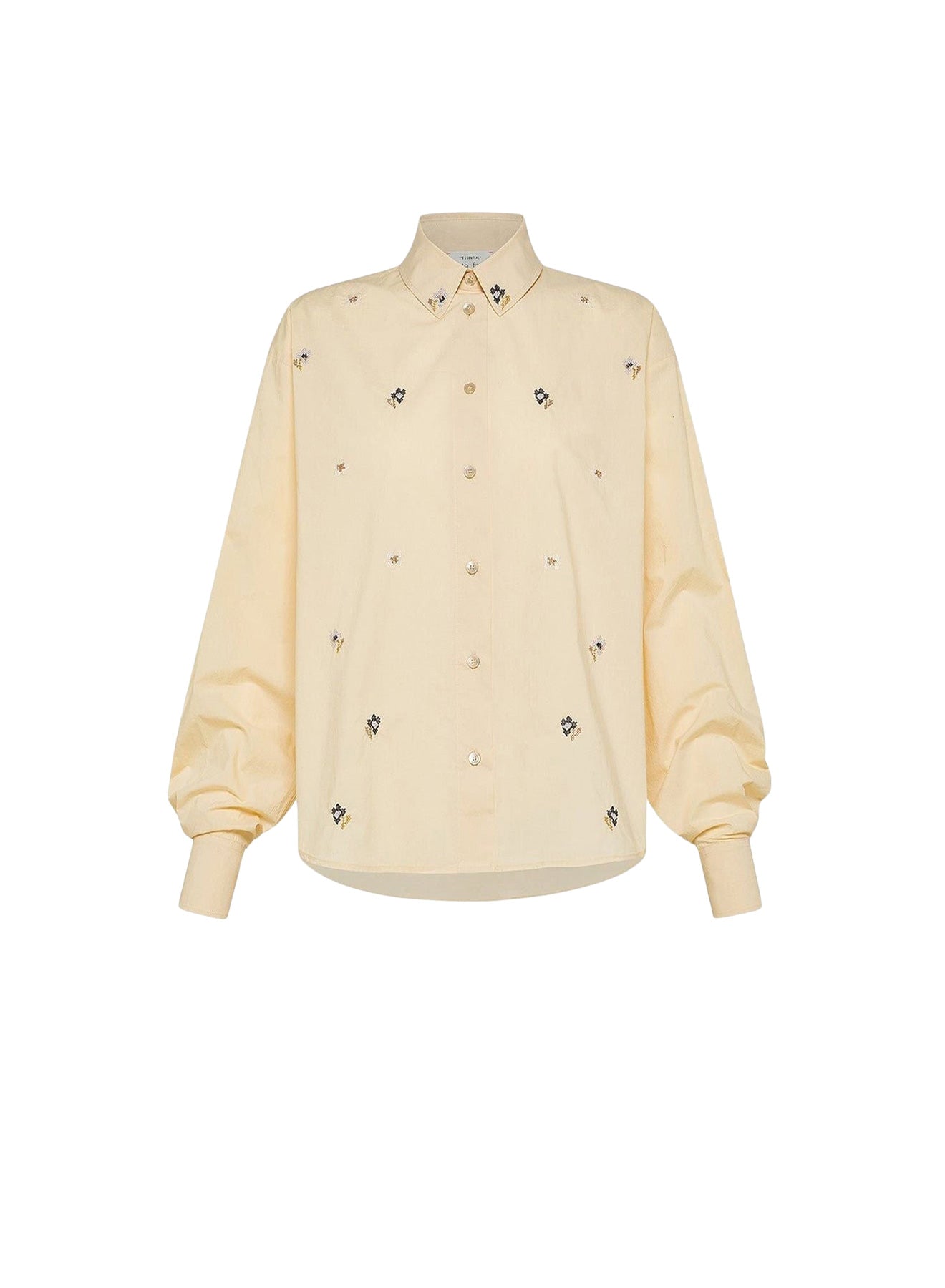 Chemise courte avec broderie En Fleur - Honey