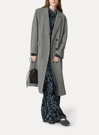 Chemise à col roulé en velours imprimé - Stone