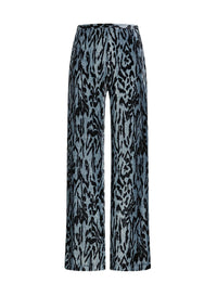 Pantalon en velours imprimé - Stone