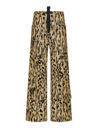 Pantalon cargo en velours imprimé - Honey