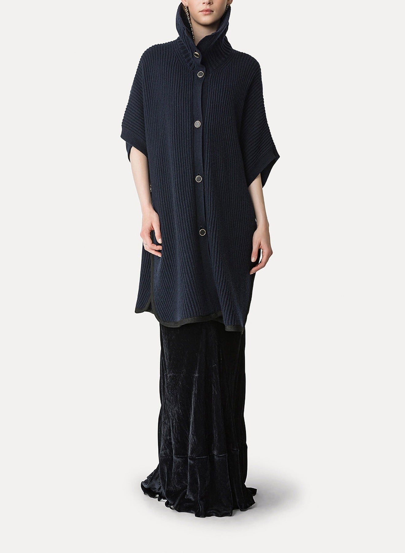 Poncho en laine et cachemire - Notte