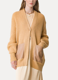 Cardigan en laine et cachemire - Honey