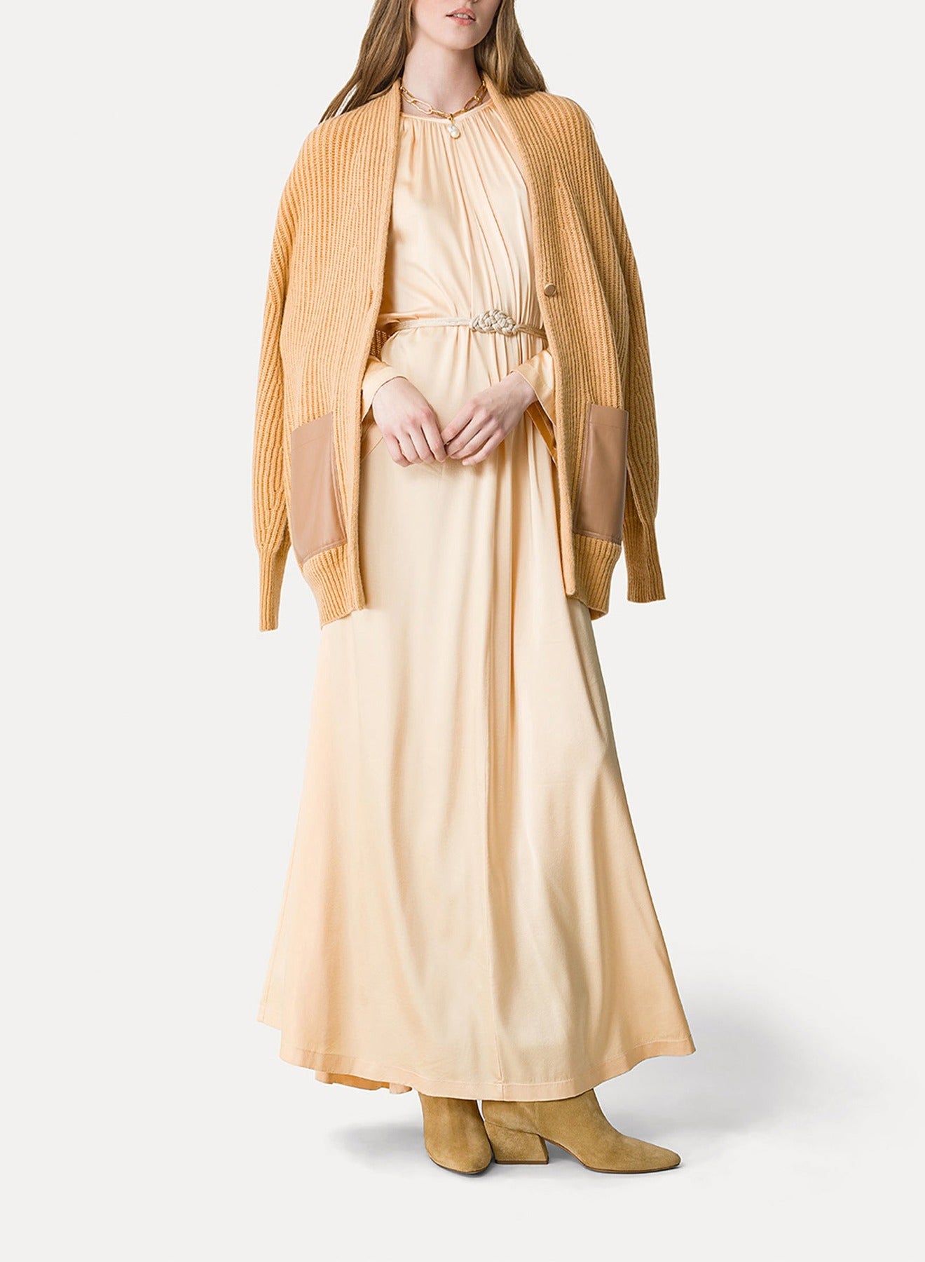 Cardigan en laine et cachemire - Honey