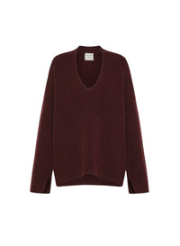Pull en laine et cachemire - Bordeaux
