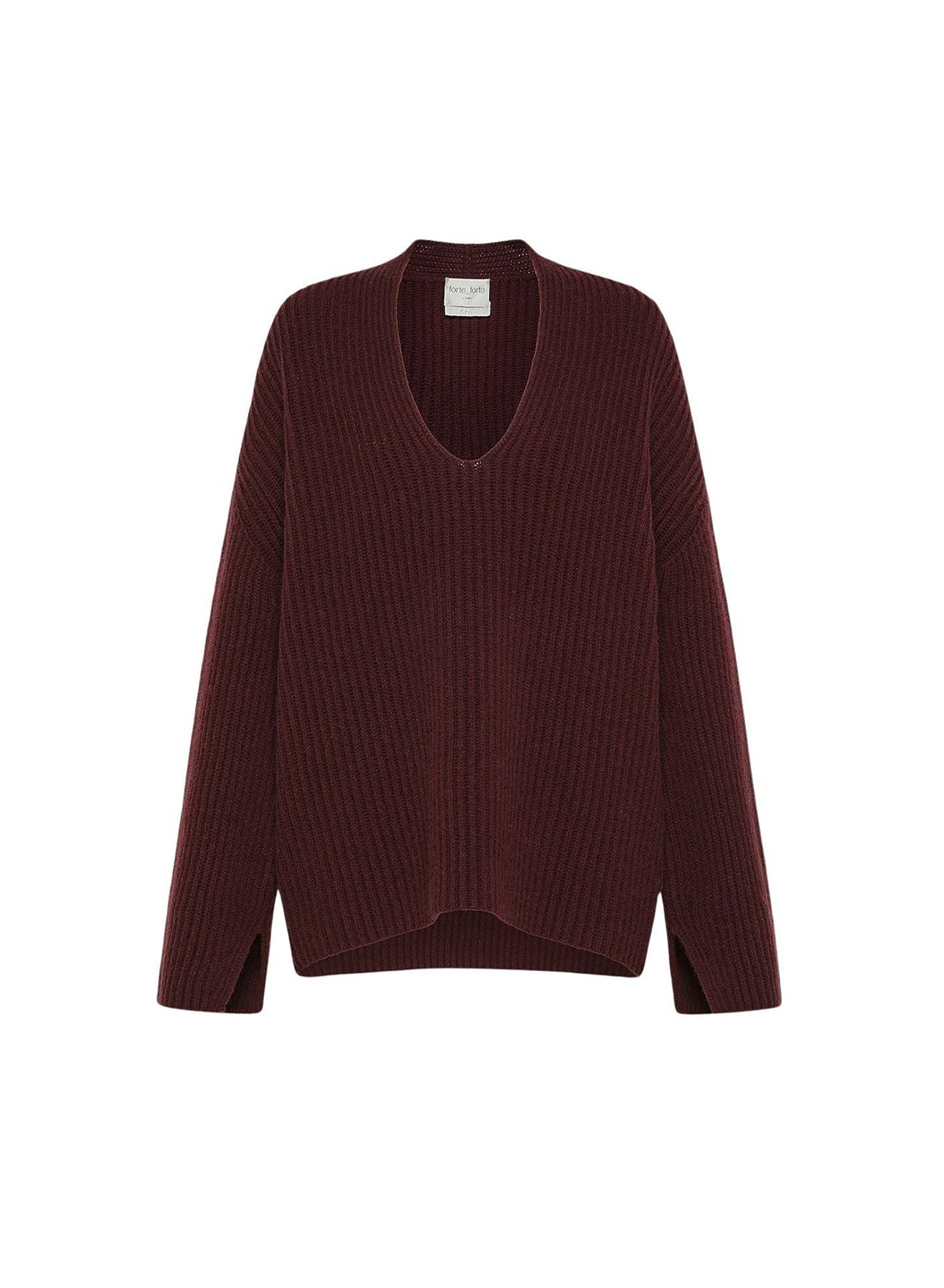 Pull en laine et cachemire - Bordeaux