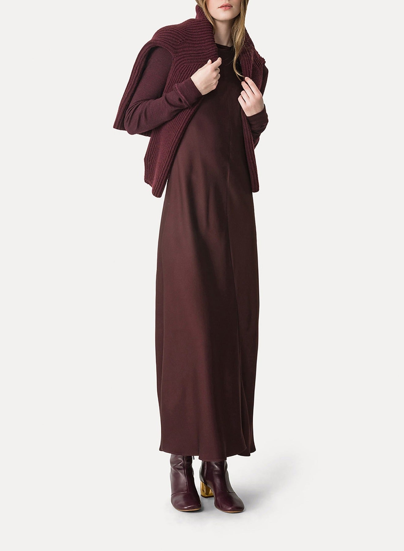Pull en laine et cachemire - Bordeaux