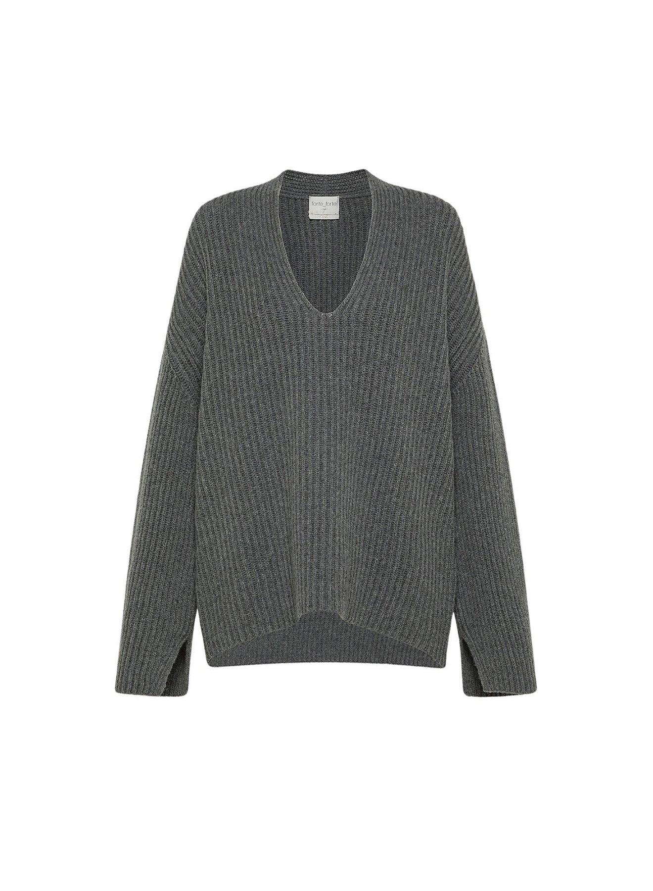 Pull en laine et cachemire - Grigio Melange