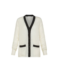 Cardigan bicolore en laine - Neve